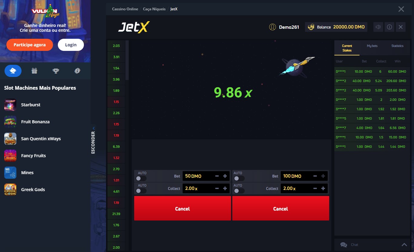 Visão geral do jogo de slots JetX